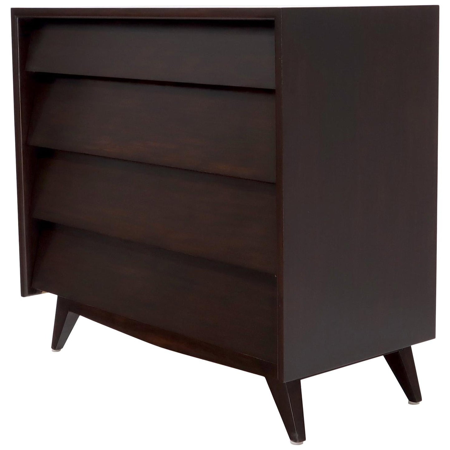 EstablishedLines Louver Front Four Drawers Bachelor Chest Dresser