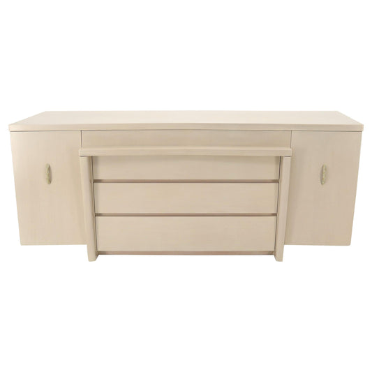 EstablishedLines White Pickle Lacquer Finish Sculptural Dresser