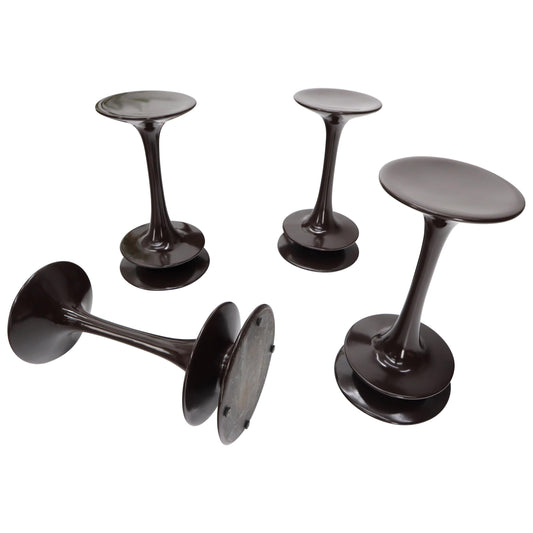 EstablishedLines Set of 4 Rare Polished Weighed Composite Pawn Form Chess Pieces Bar Stool