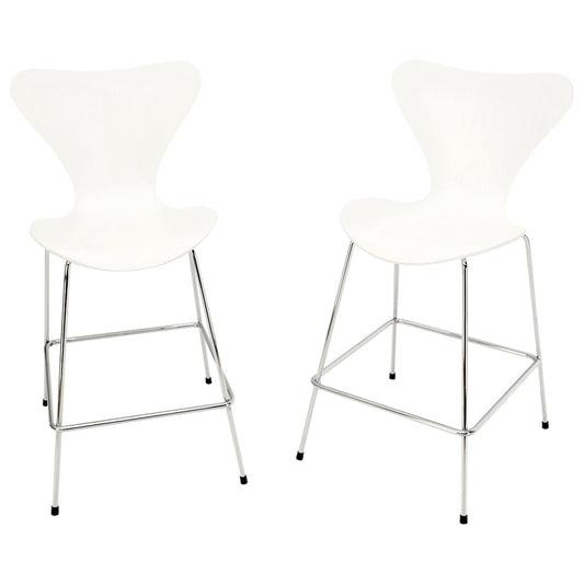 EstablishedLines Pair of Fritz Hansen Ant Seats High Bar Stools Chairs