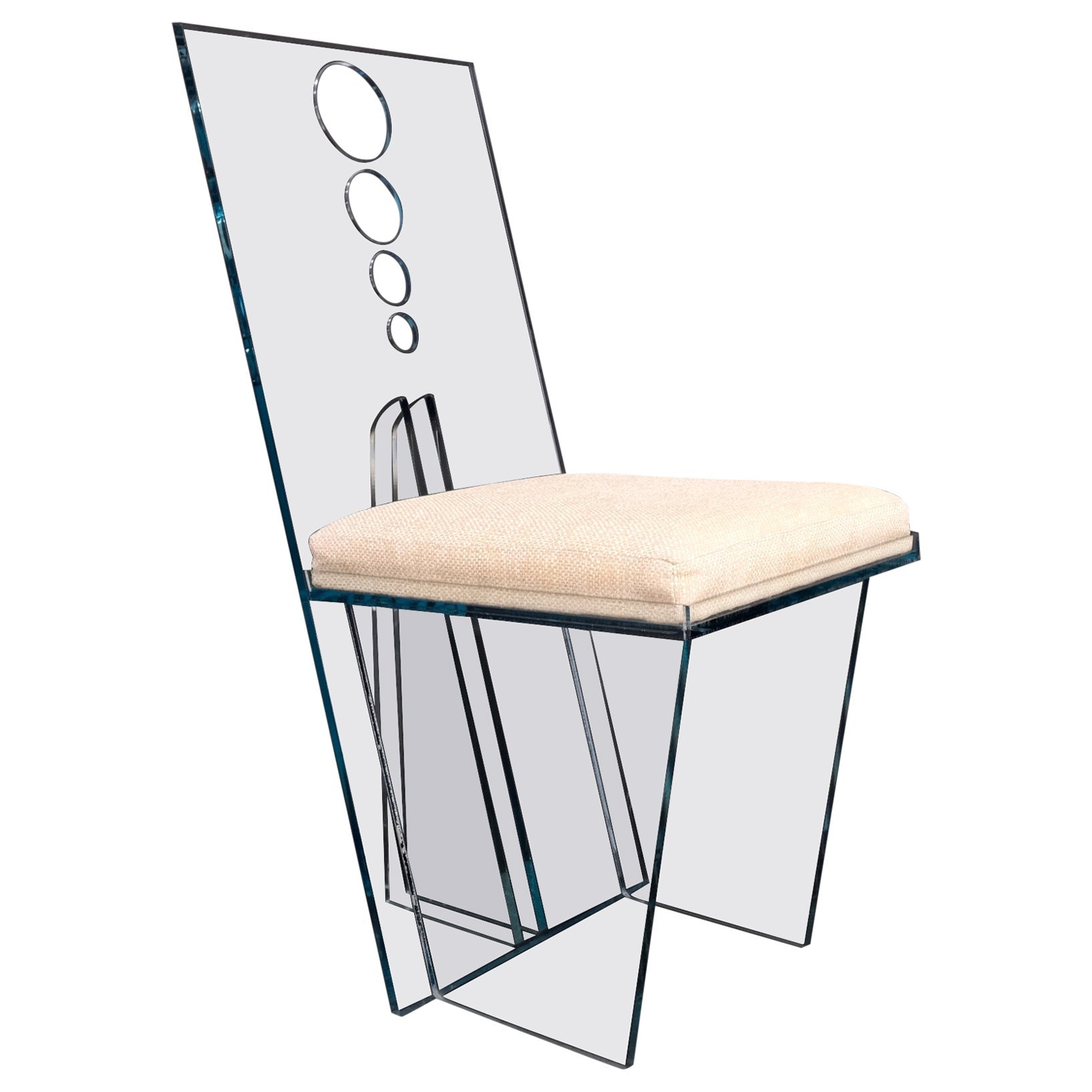 EstablishedLines Charles Hollis Jones 'Wisteria' Lucite Dining Chair Introduced, 1968