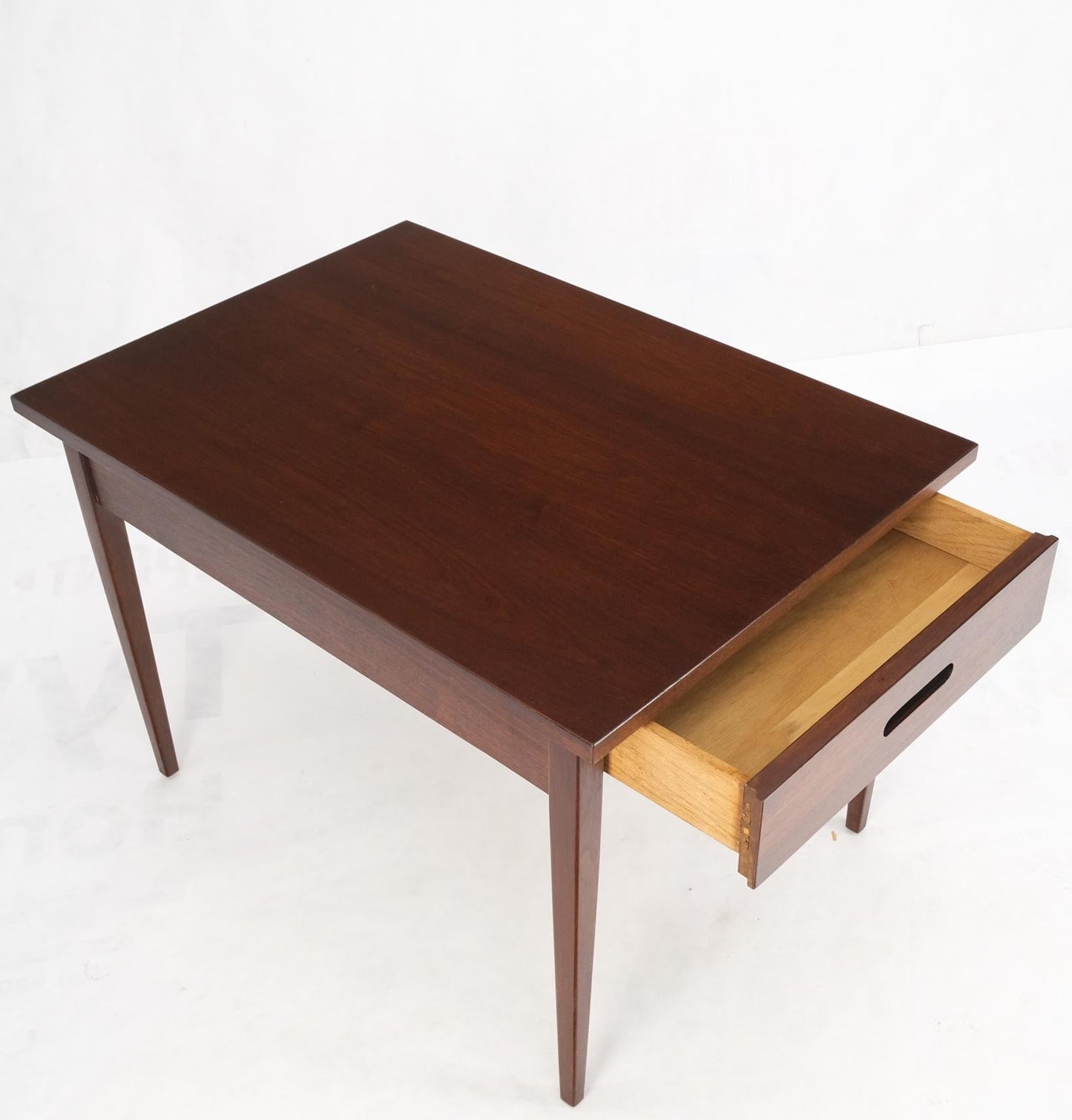 EstablishedLines Knoll Risom One Drawer Oiled Walnut Tapered Legs End Side Table Stand Decor Mint