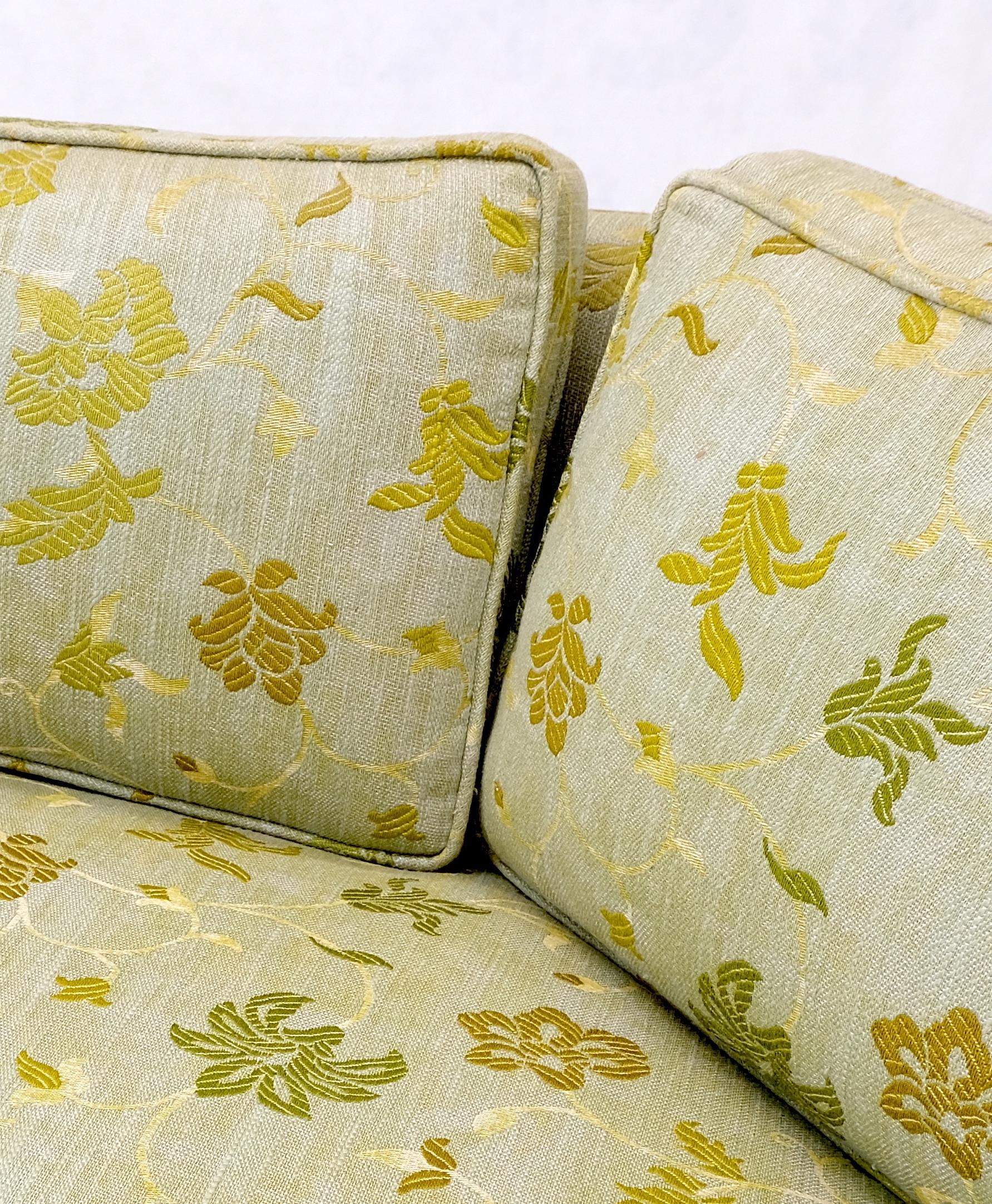 EstablishedLines Wrap Around Mid-Century Modern Sofa W Pair Matching Marble Top Tables Mint!