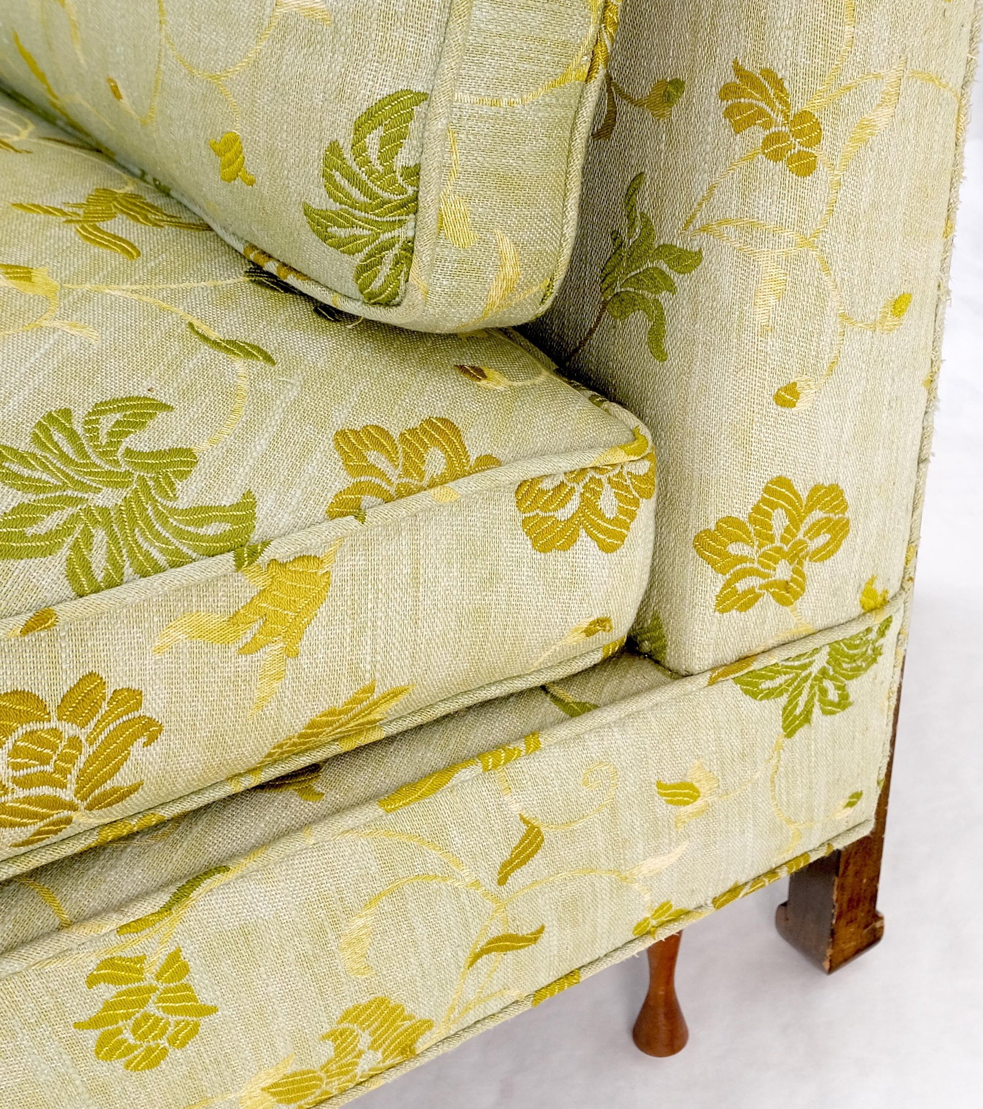 EstablishedLines Wrap Around Mid-Century Modern Sofa W Pair Matching Marble Top Tables Mint!