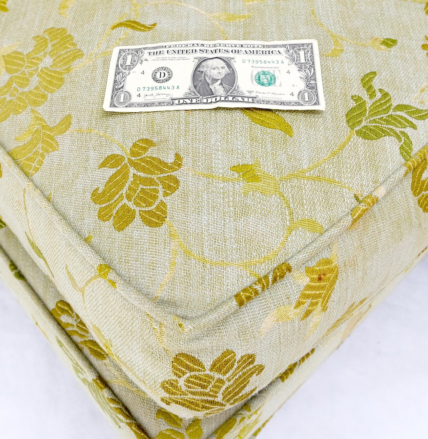 EstablishedLines Wrap Around Mid-Century Modern Sofa W Pair Matching Marble Top Tables Mint!