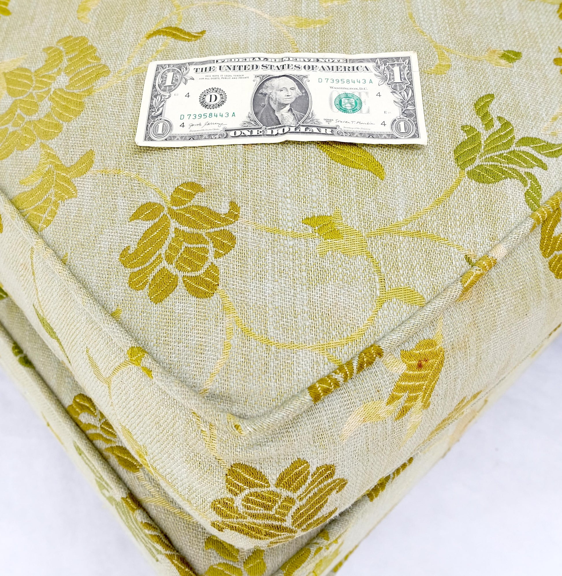 EstablishedLines Wrap Around Mid-Century Modern Sofa W Pair Matching Marble Top Tables Mint!