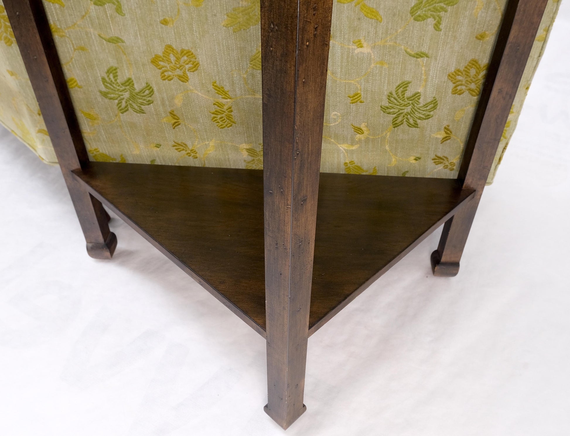 EstablishedLines Wrap Around Mid-Century Modern Sofa W Pair Matching Marble Top Tables Mint!