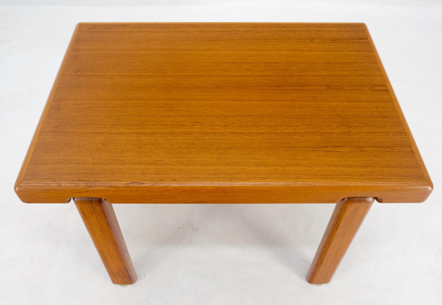 EstablishedLines Danish Mid Century Modern Solid Teak Legs Compact Rectangle Coffee Table MINT!