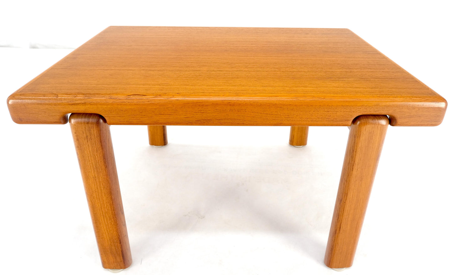 EstablishedLines Danish Mid Century Modern Solid Teak Legs Compact Rectangle Coffee Table MINT!