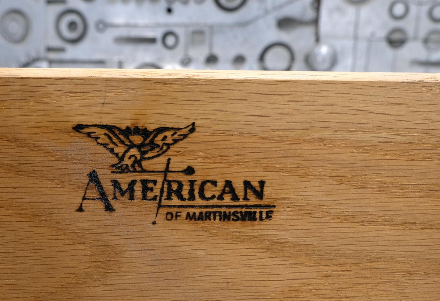 EstablishedLines Two Tone Light Grey & White Fluted Drawer Fronts Brass Stretchers Long Dresser