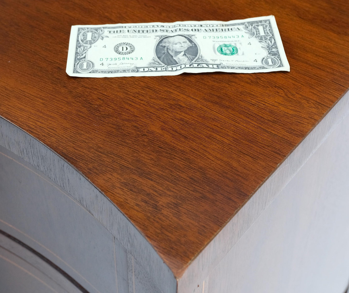 EstablishedLines Full Size Pencil Inlaid Mahogany Federal SideBoard Server Buffet by Baker MINT!