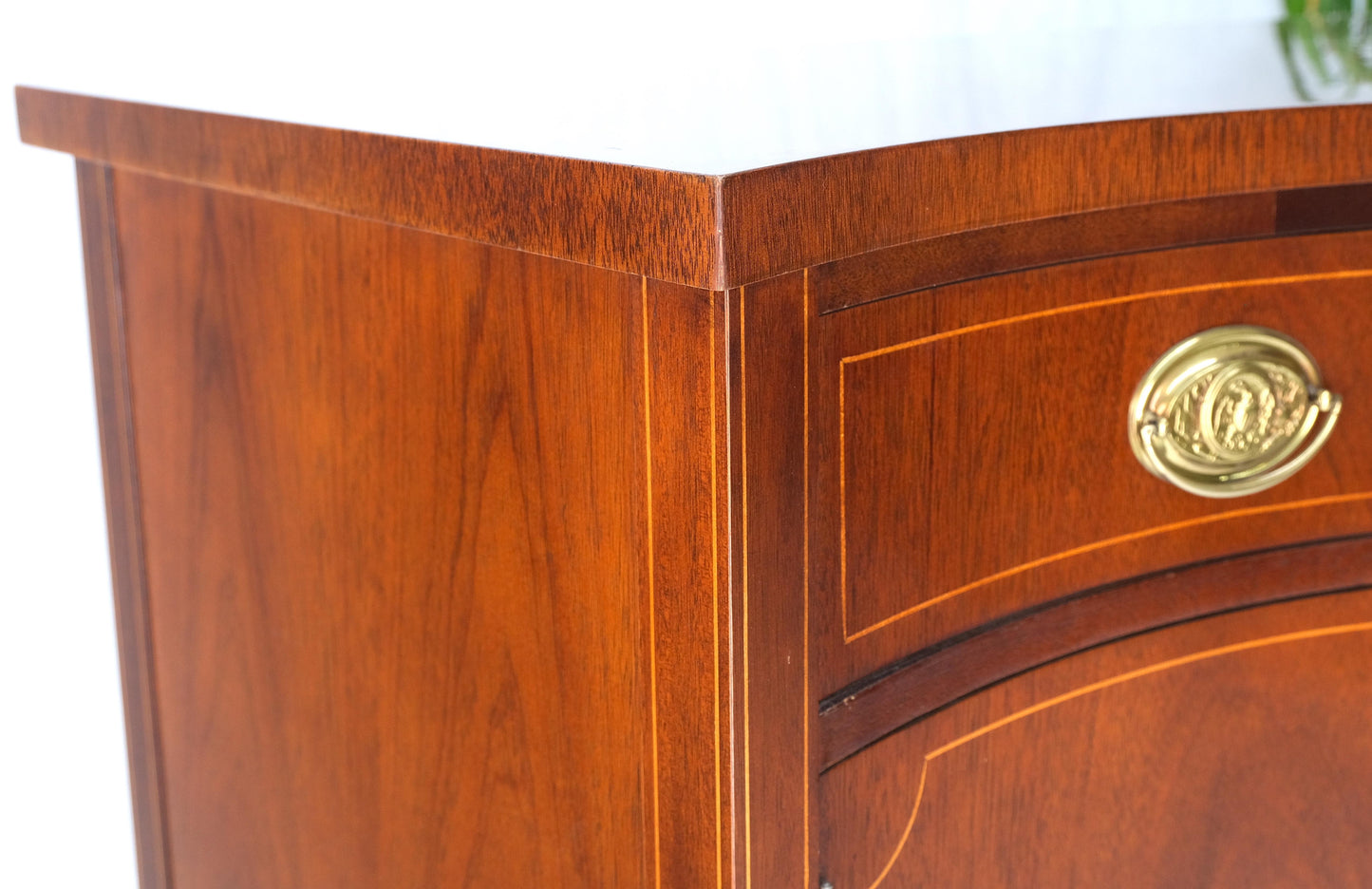 EstablishedLines Full Size Pencil Inlaid Mahogany Federal SideBoard Server Buffet by Baker MINT!