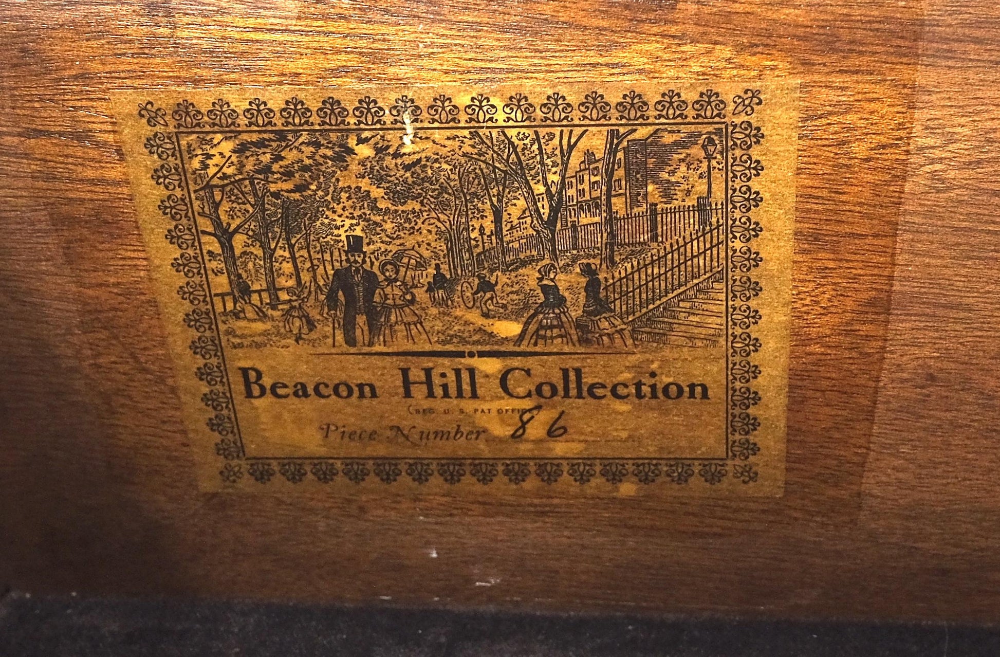 EstablishedLines Beacon Hill Two Part Crotch Flame Mahogany Individual Glass Pane Breakfront MINT