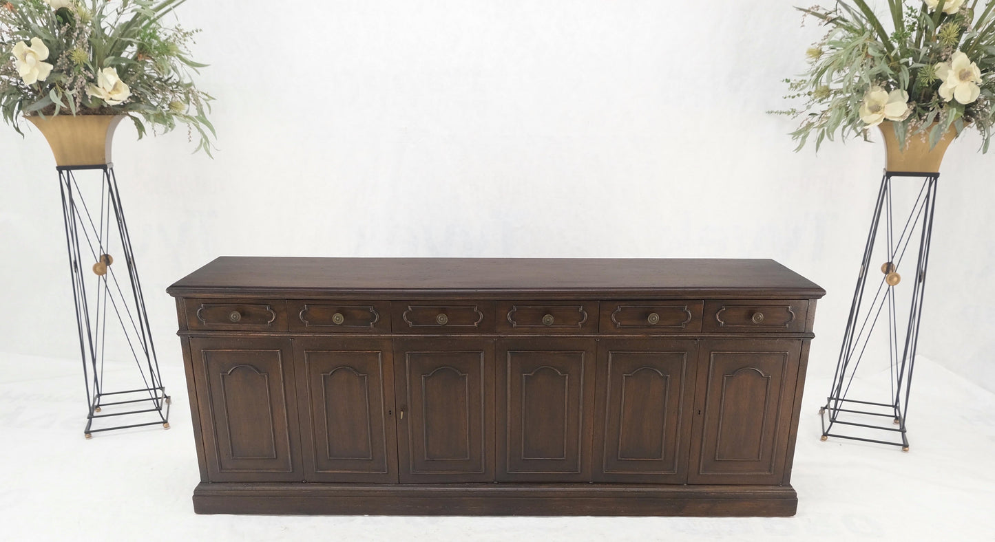 EstablishedLines Bloomingdale's Long Dresser Credenza Accordion Door 18 Drawers Dark Walnut MINT!