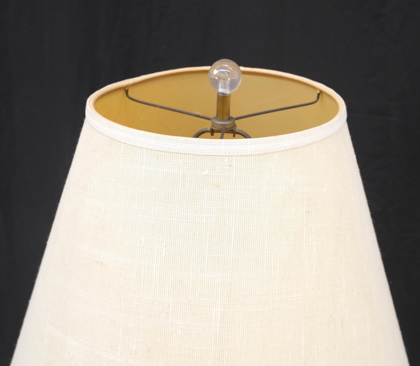 EstablishedLines Round Marble Base Brass Floor lamp Integrated Lucite Table Magazine Rack MINT!