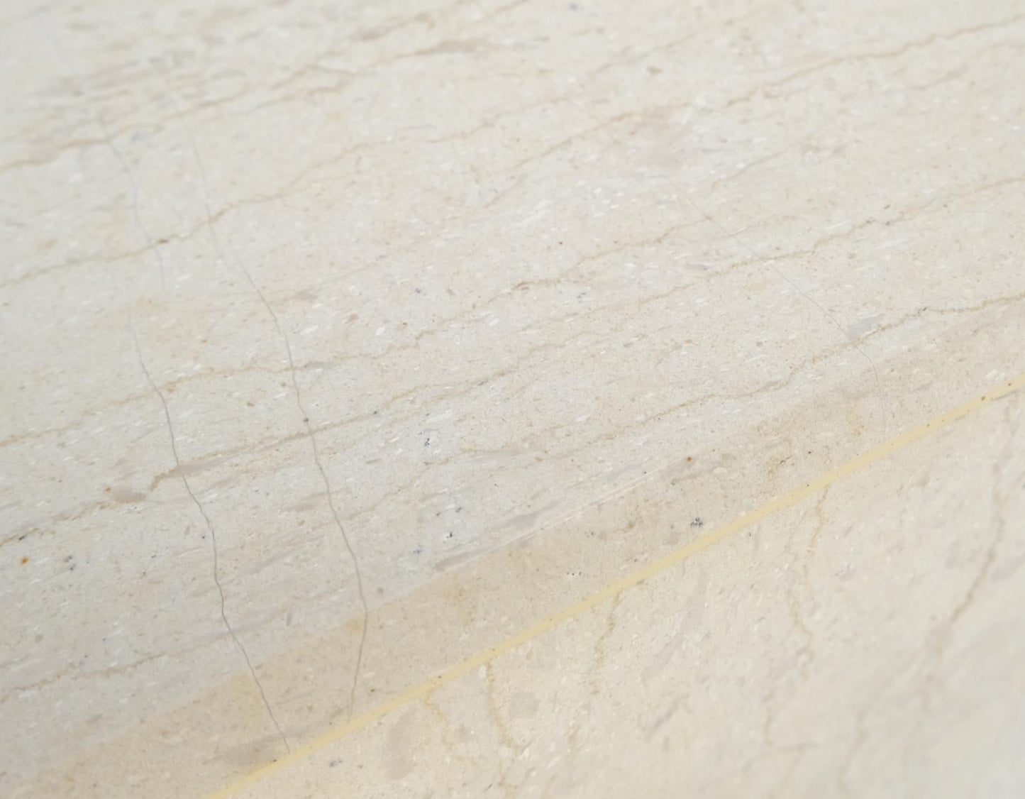 EstablishedLines Mid-Century Modern Square Beveled Tall Travertine Marble Pedestals End Tables
