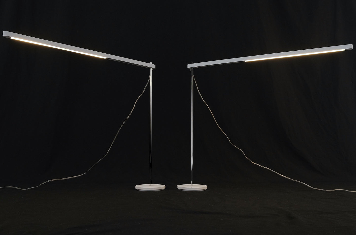 EstablishedLines Pair of Mid Century Italian Modern Artemide Desk Lamps Adjustable Height