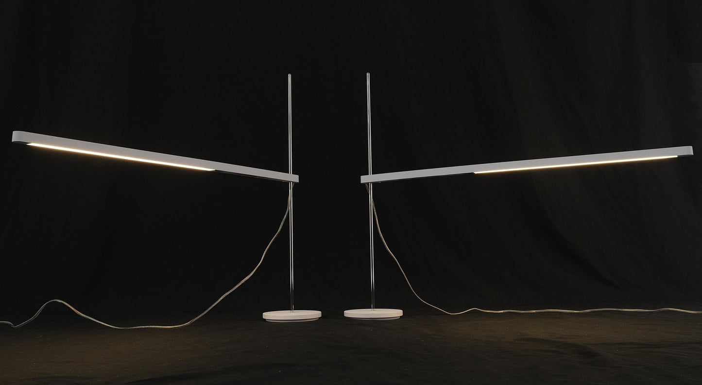 EstablishedLines Pair of Mid Century Italian Modern Artemide Desk Lamps Adjustable Height