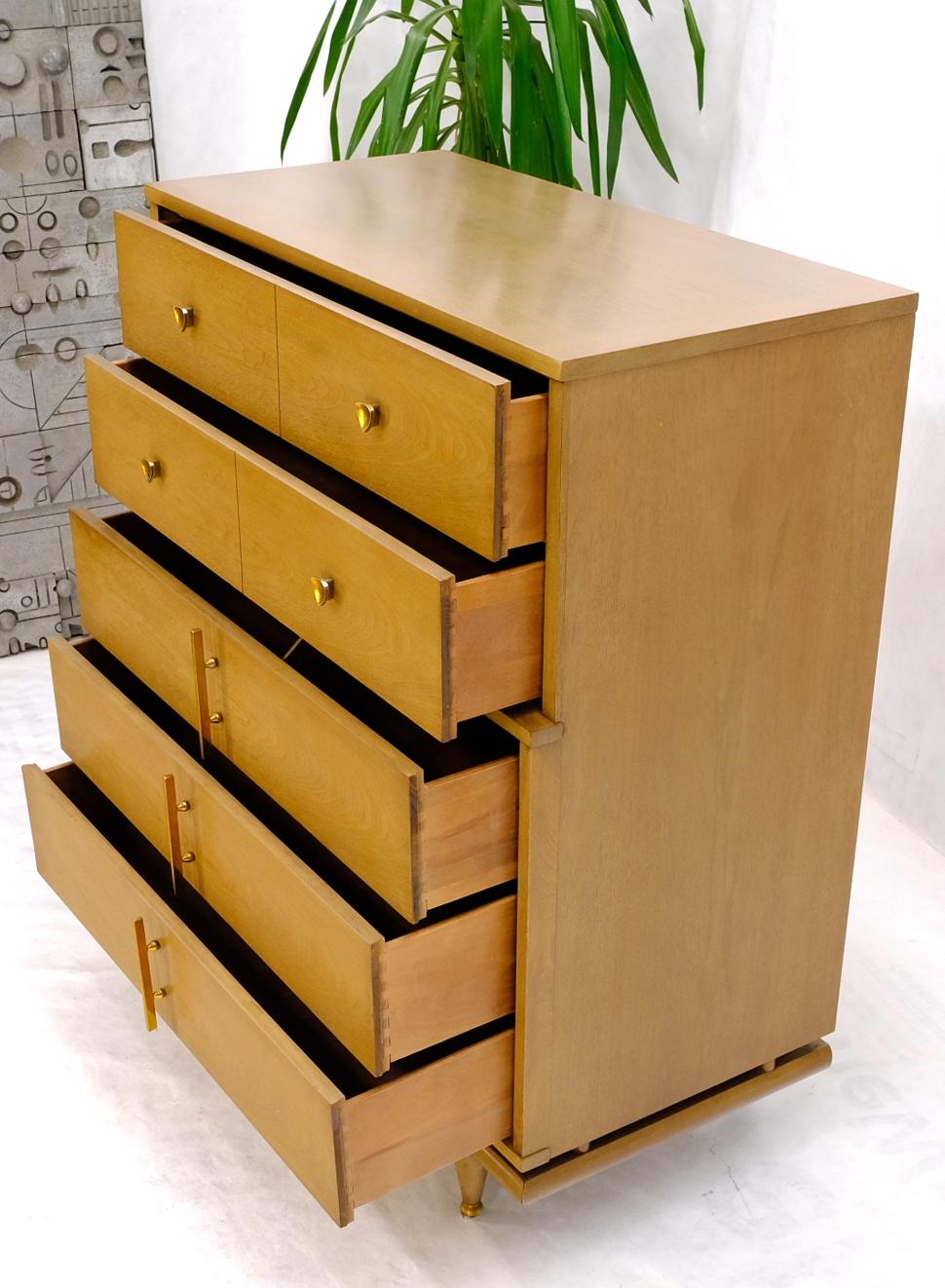 EstablishedLines Mid-Century Modern Floating Base 5 Drawers High Chest Dresser
