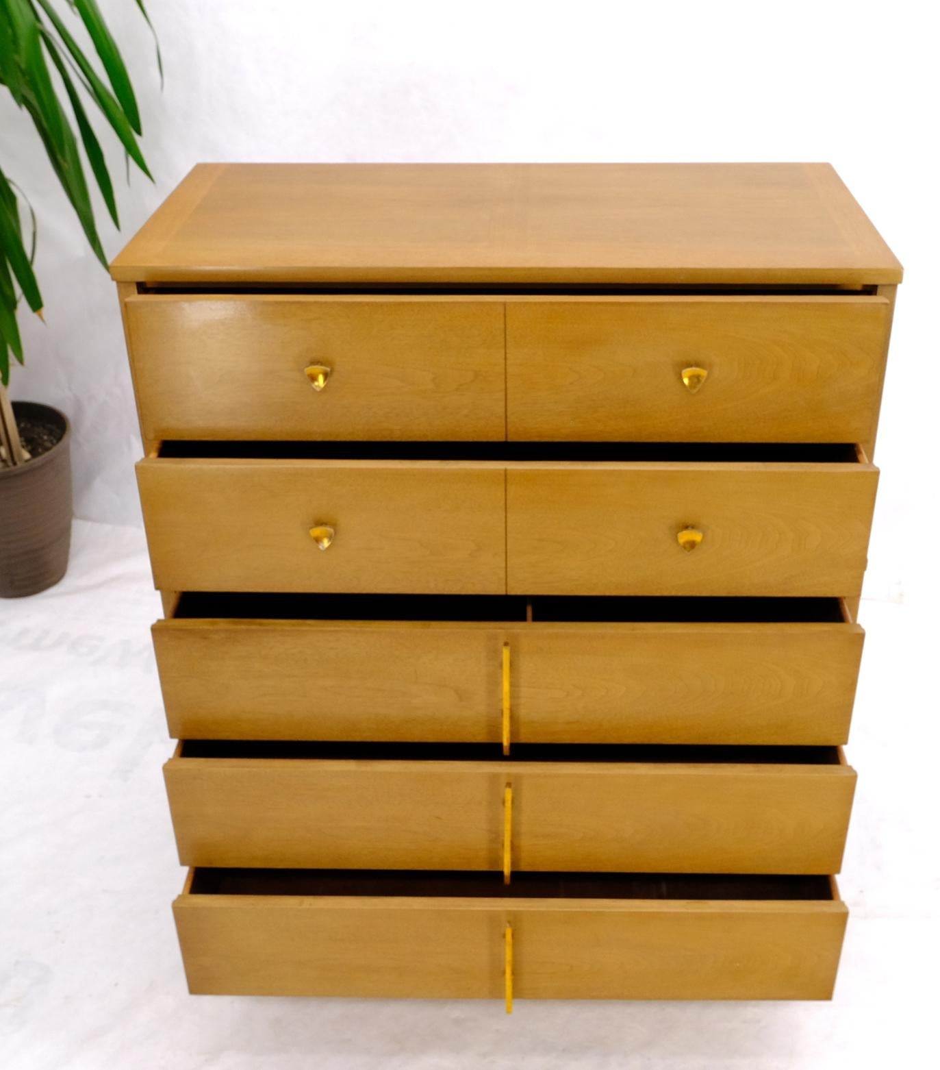 EstablishedLines Mid-Century Modern Floating Base 5 Drawers High Chest Dresser