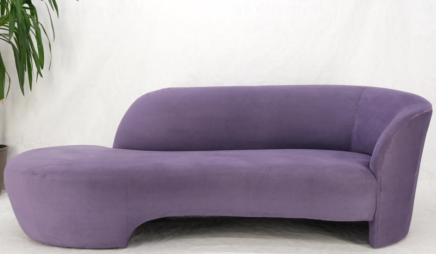 EstablishedLines Lavender Ultra Suede Cloud Sofa Chaise Lounge by Weiman