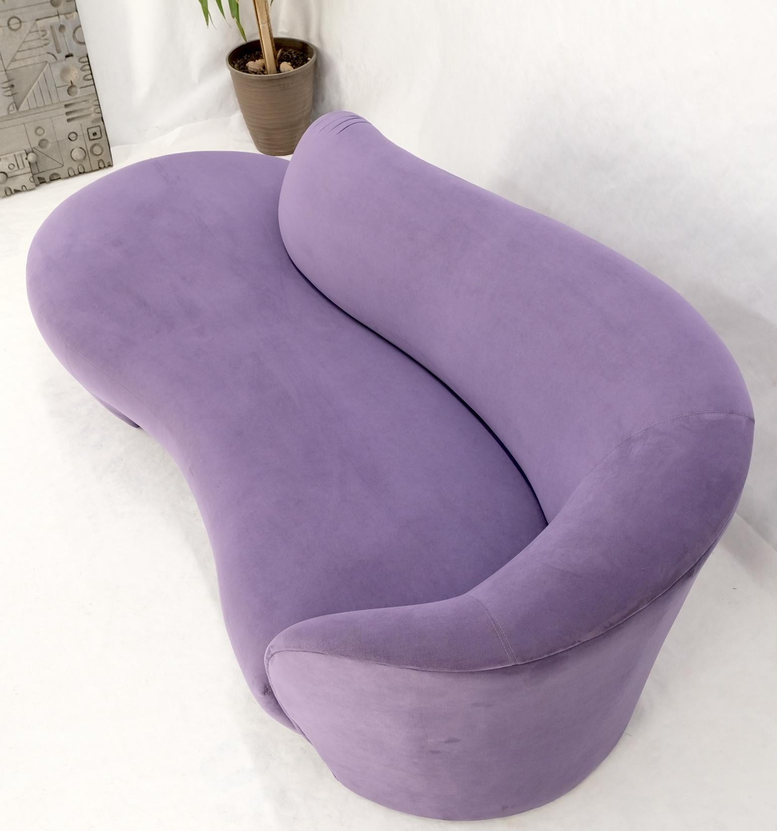 EstablishedLines Lavender Ultra Suede Cloud Sofa Chaise Lounge by Weiman