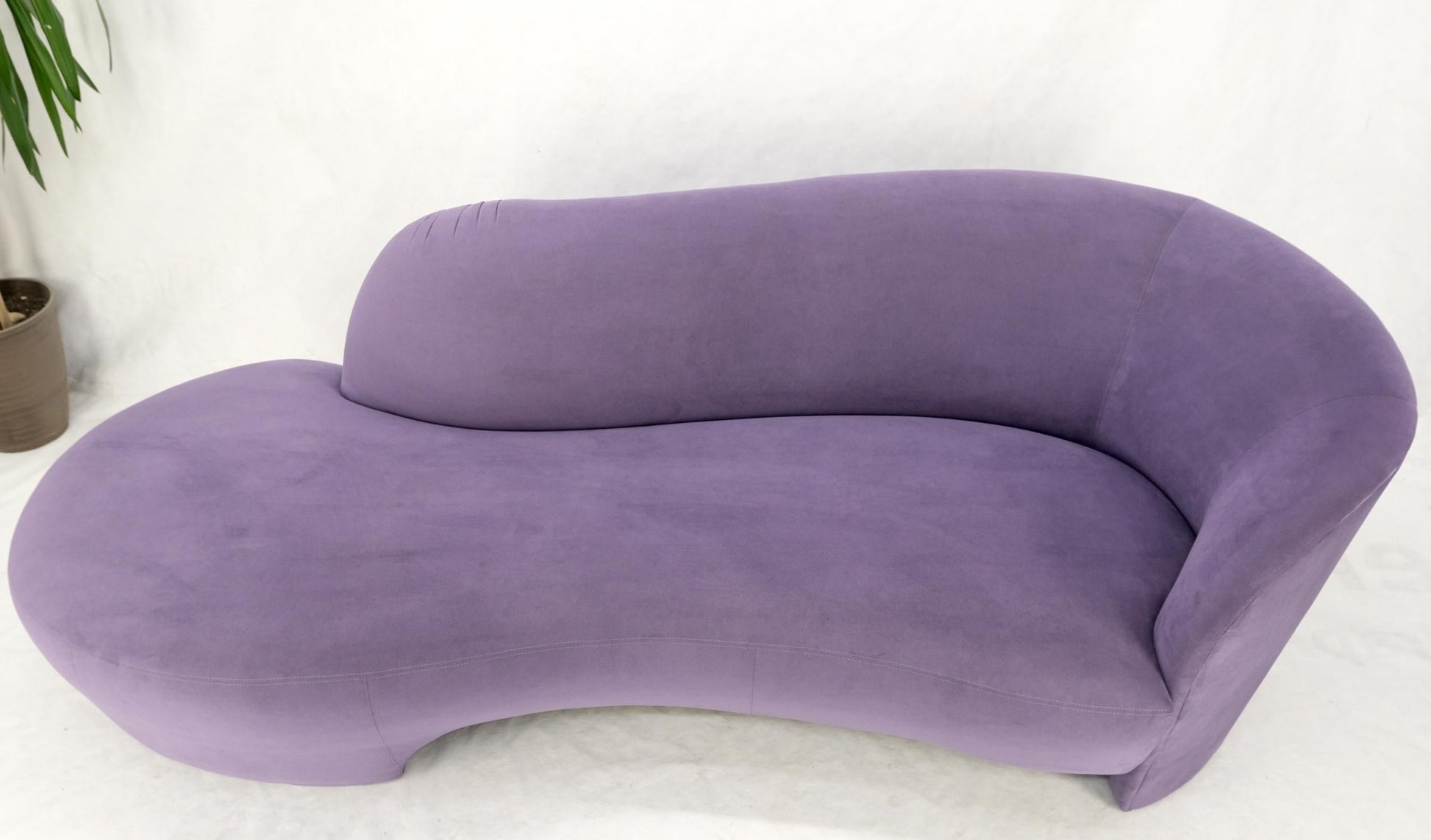 EstablishedLines Lavender Ultra Suede Cloud Sofa Chaise Lounge by Weiman