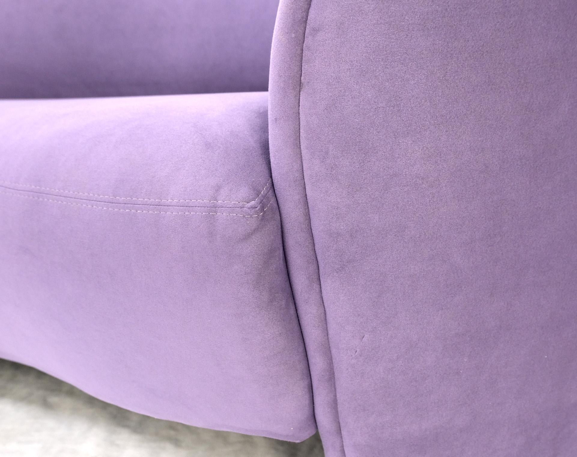 EstablishedLines Lavender Ultra Suede Cloud Sofa Chaise Lounge by Weiman