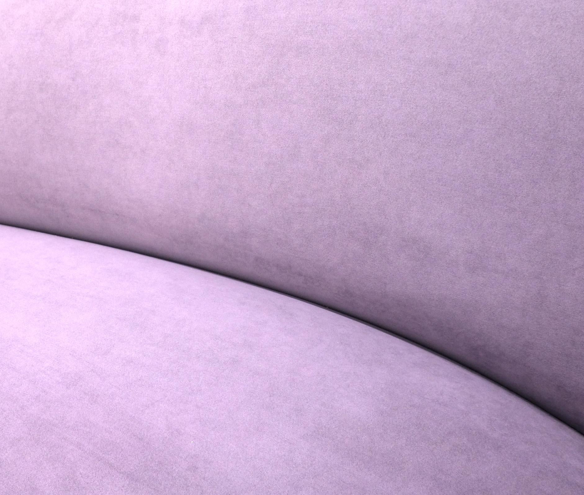 EstablishedLines Lavender Ultra Suede Cloud Sofa Chaise Lounge by Weiman