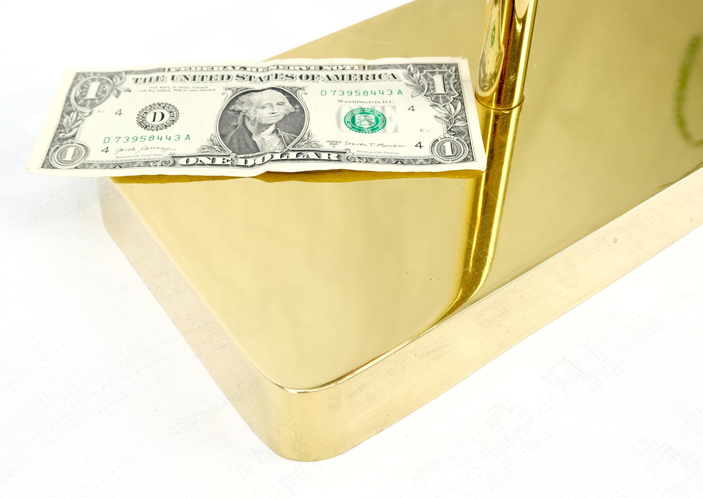 EstablishedLines Set of Quality Mid Century Modern Brass Fireplace Tools