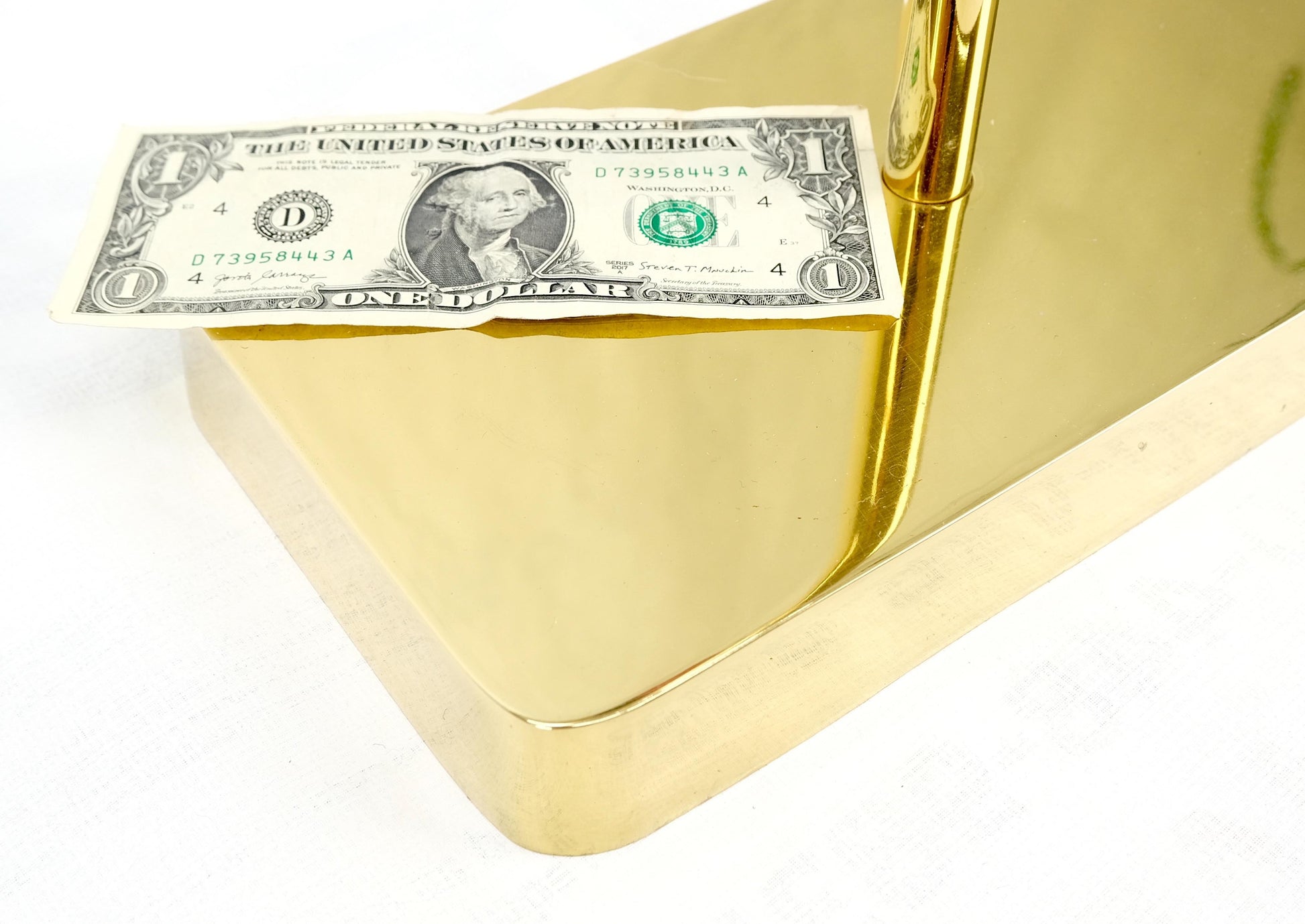 EstablishedLines Set of Quality Mid Century Modern Brass Fireplace Tools