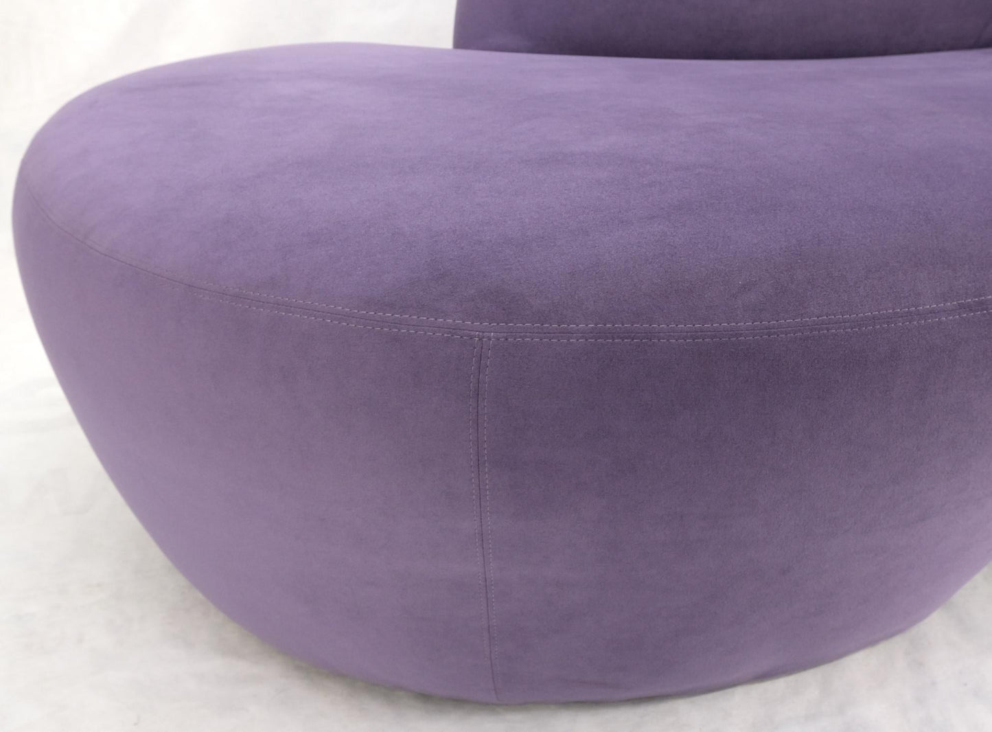 EstablishedLines Lavender Ultra Suede Cloud Sofa Chaise Lounge by Weiman