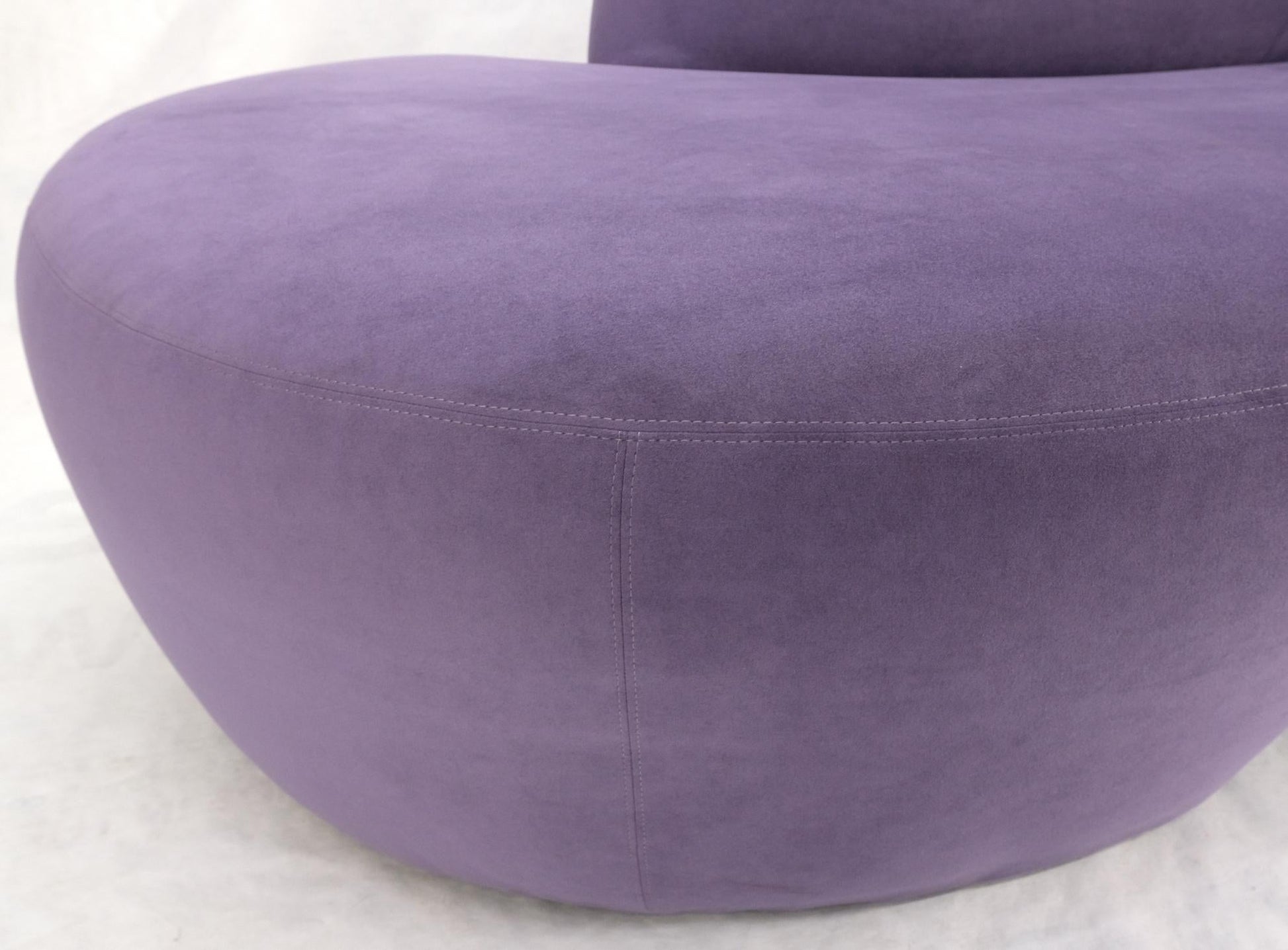 EstablishedLines Lavender Ultra Suede Cloud Sofa Chaise Lounge by Weiman