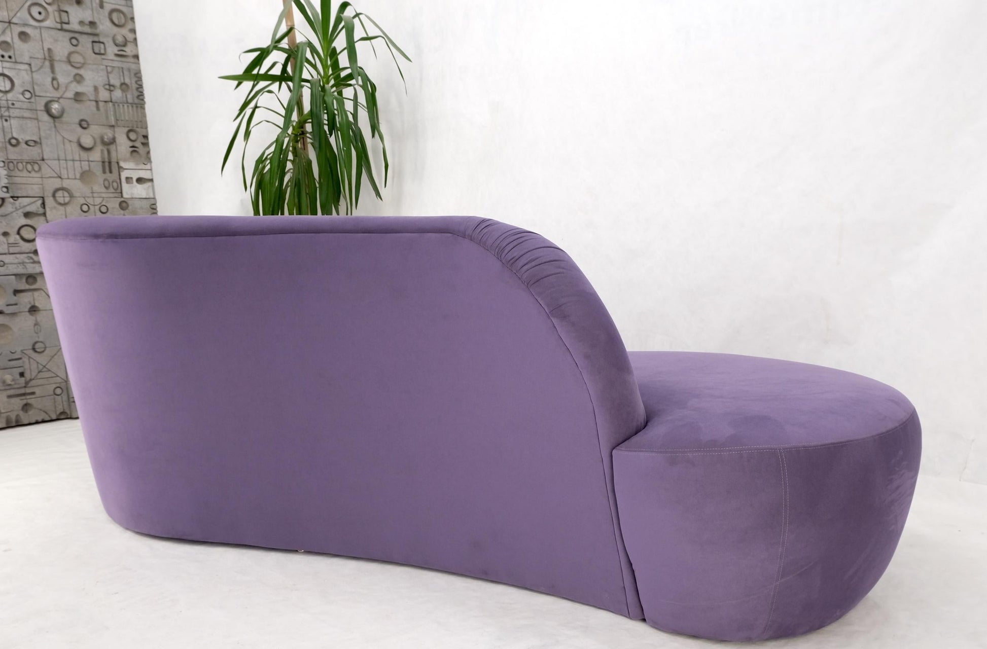EstablishedLines Lavender Ultra Suede Cloud Sofa Chaise Lounge by Weiman