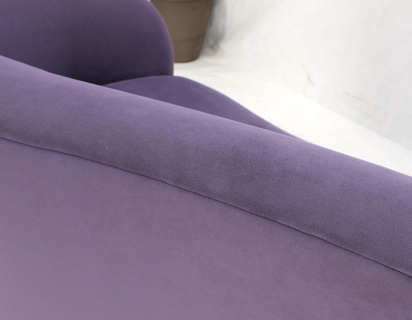 EstablishedLines Lavender Ultra Suede Cloud Sofa Chaise Lounge by Weiman