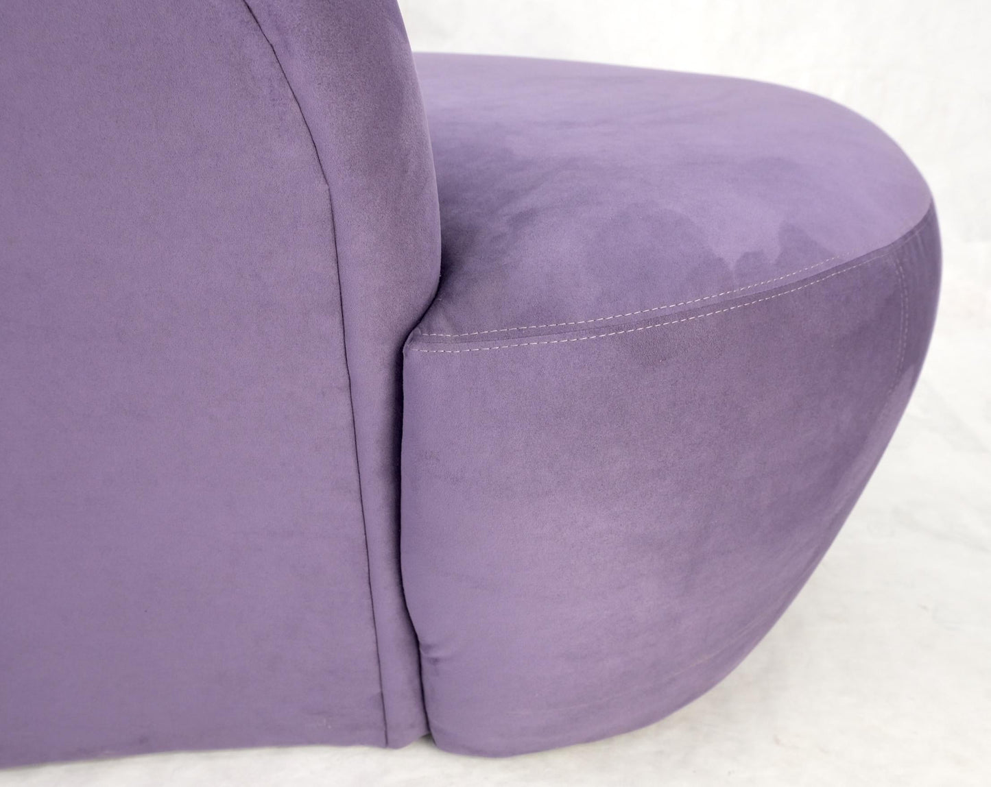 EstablishedLines Lavender Ultra Suede Cloud Sofa Chaise Lounge by Weiman