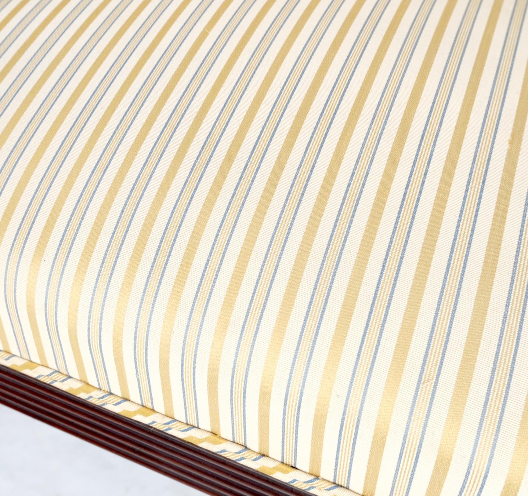 EstablishedLines Finely Carved Mahogany Settee Loveseat Empire Claw Feet Tall Back CLEAN