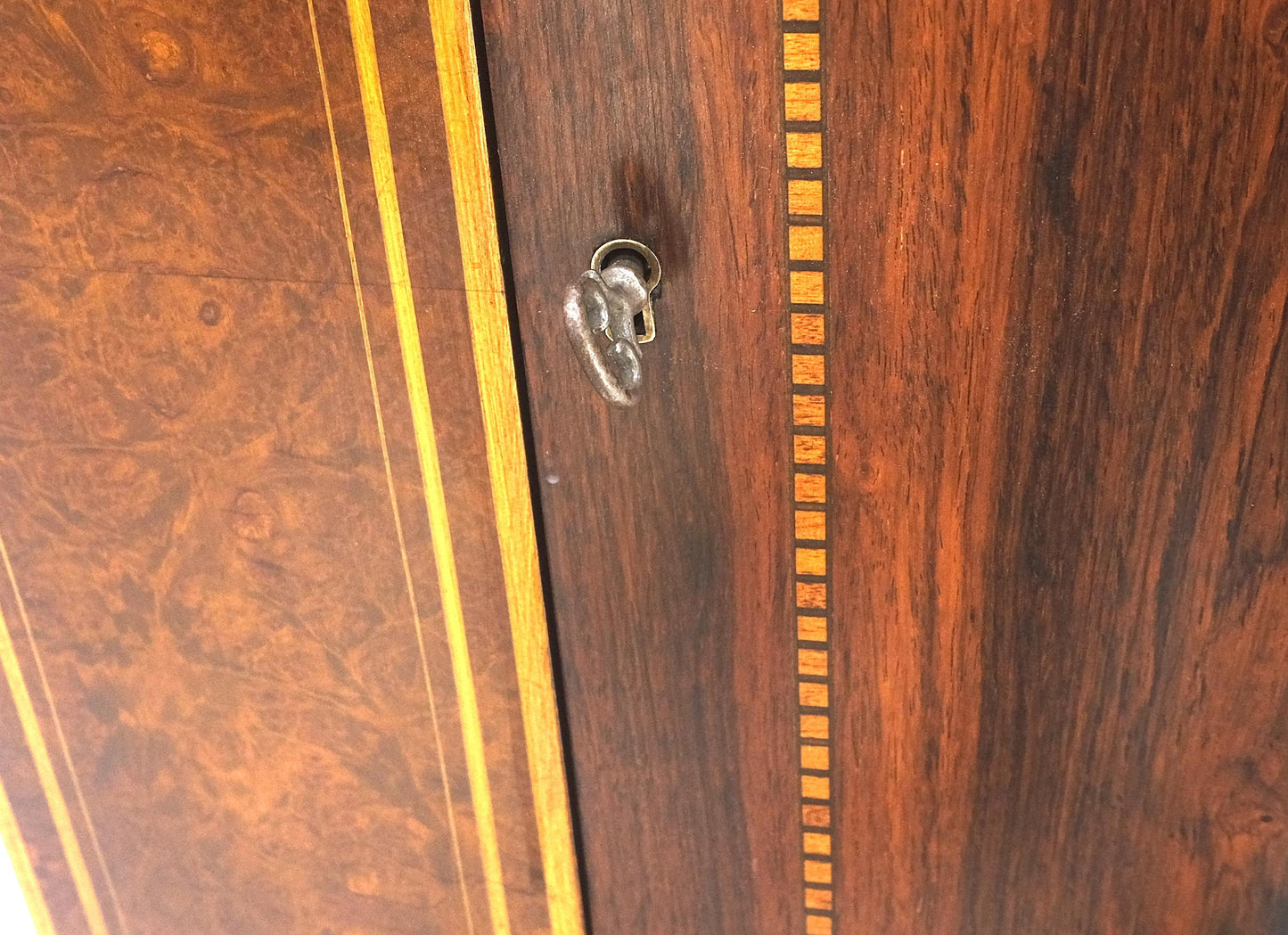 EstablishedLines Rosewood French Art Deco Tapered Legs Cupboard Buffet Breakfront Cabinet MINT!