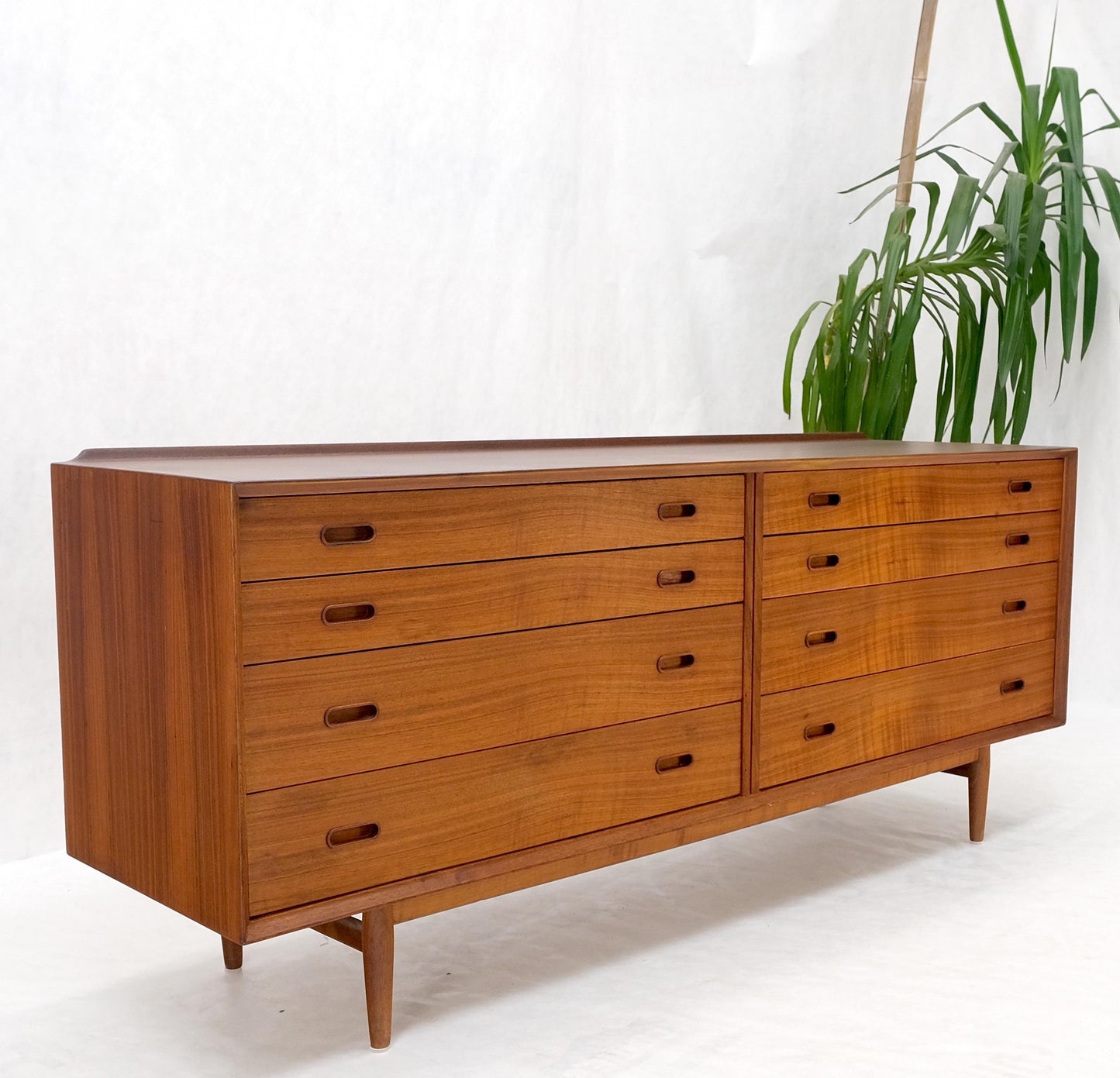 EstablishedLines Vodder Sibast Danish Mid-Century Modern Teak Long 8 Drawers Credenza Dresser