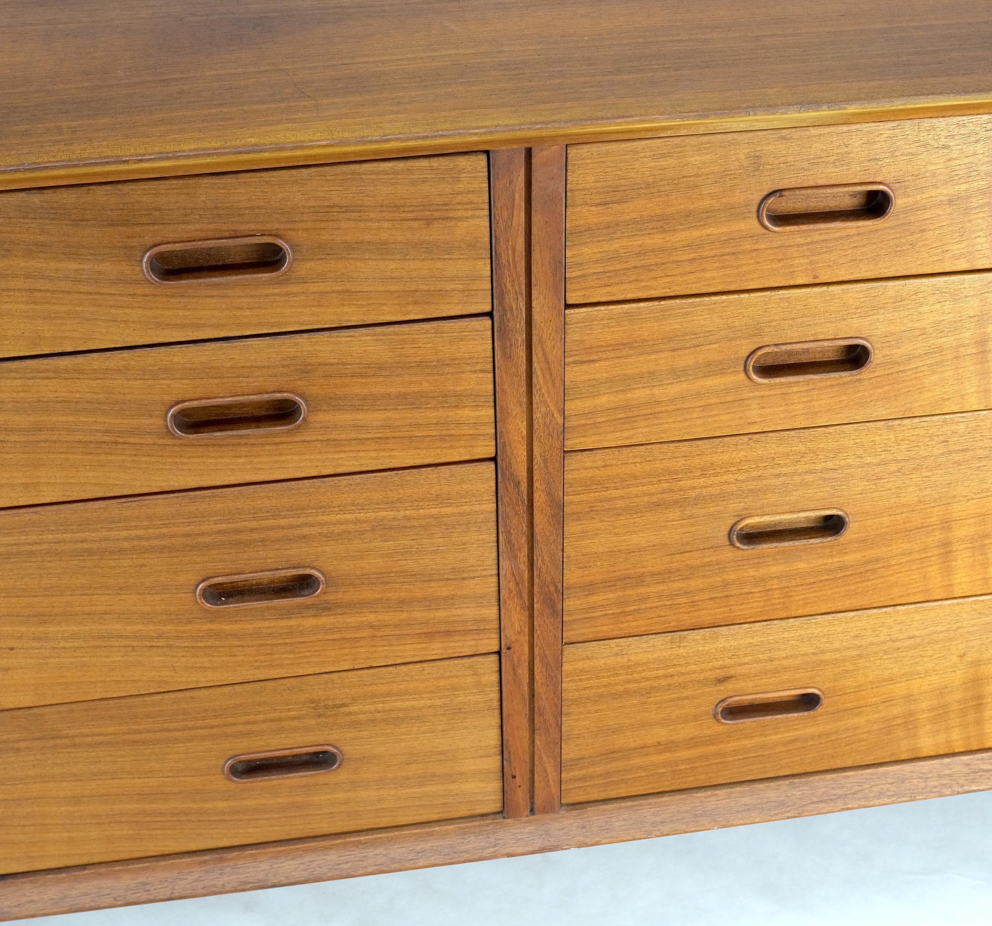 EstablishedLines Vodder Sibast Danish Mid-Century Modern Teak Long 8 Drawers Credenza Dresser