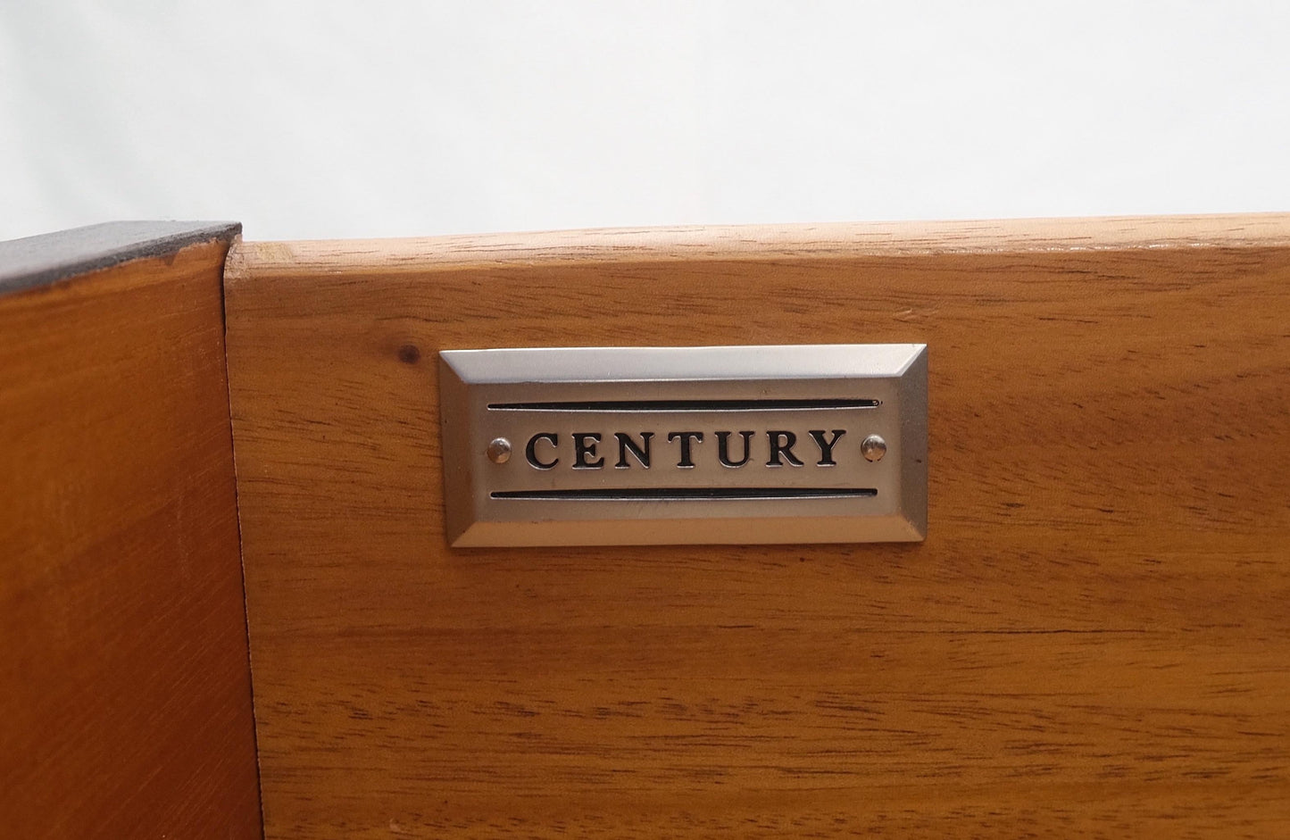 EstablishedLines Pair Century Walnut Waterfall Brand New Old Stock Two Tier End Side Tables Stand