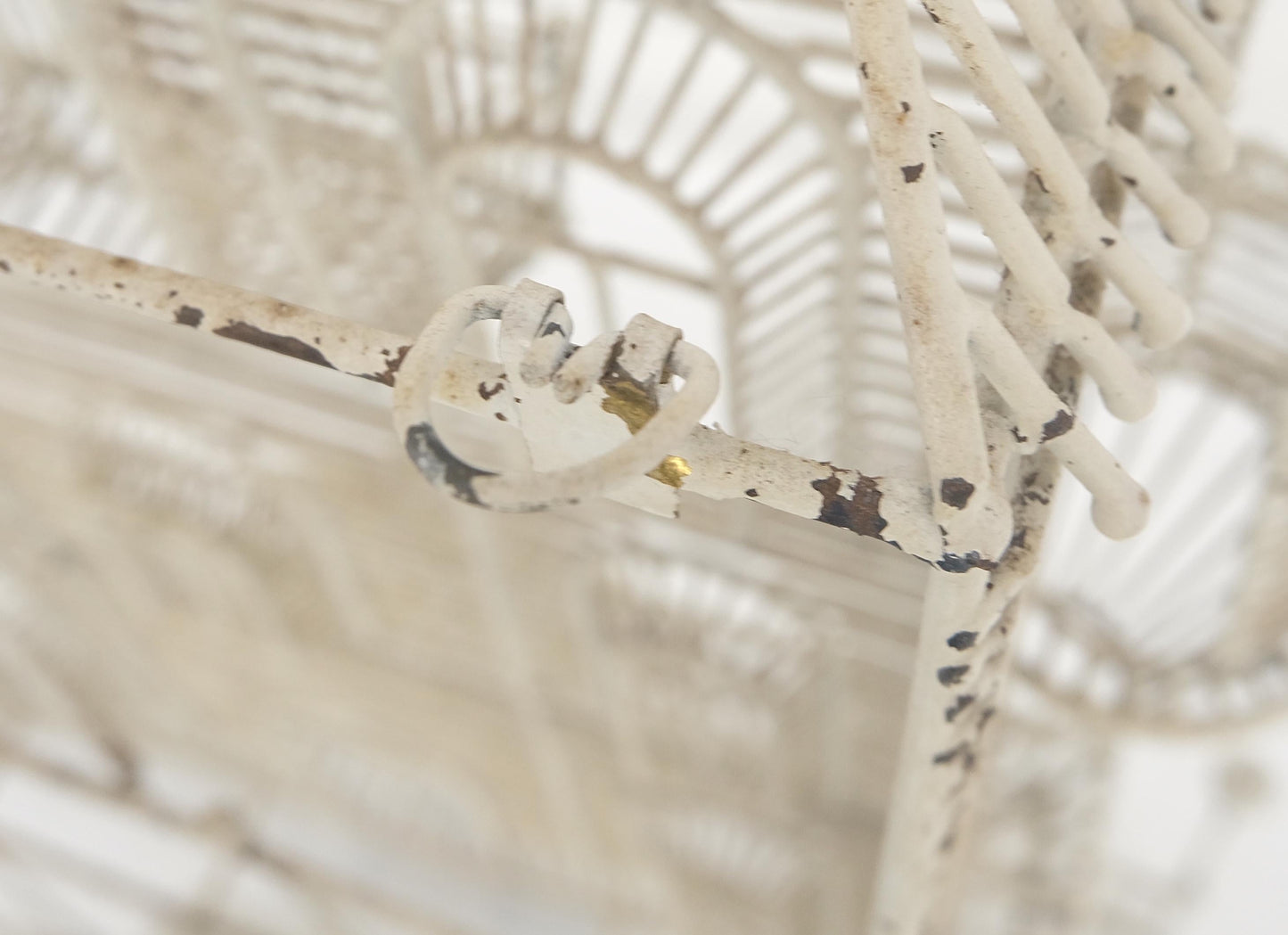 EstablishedLines 53" Tall  c1960s Very Fine Wall Wire Sculpture of Castle House Architecture