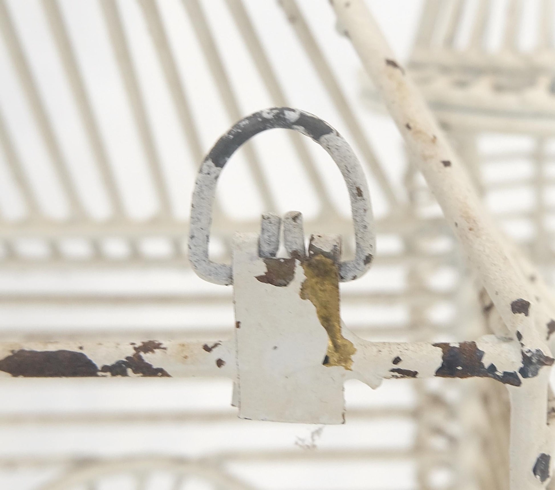 EstablishedLines 53" Tall  c1960s Very Fine Wall Wire Sculpture of Castle House Architecture