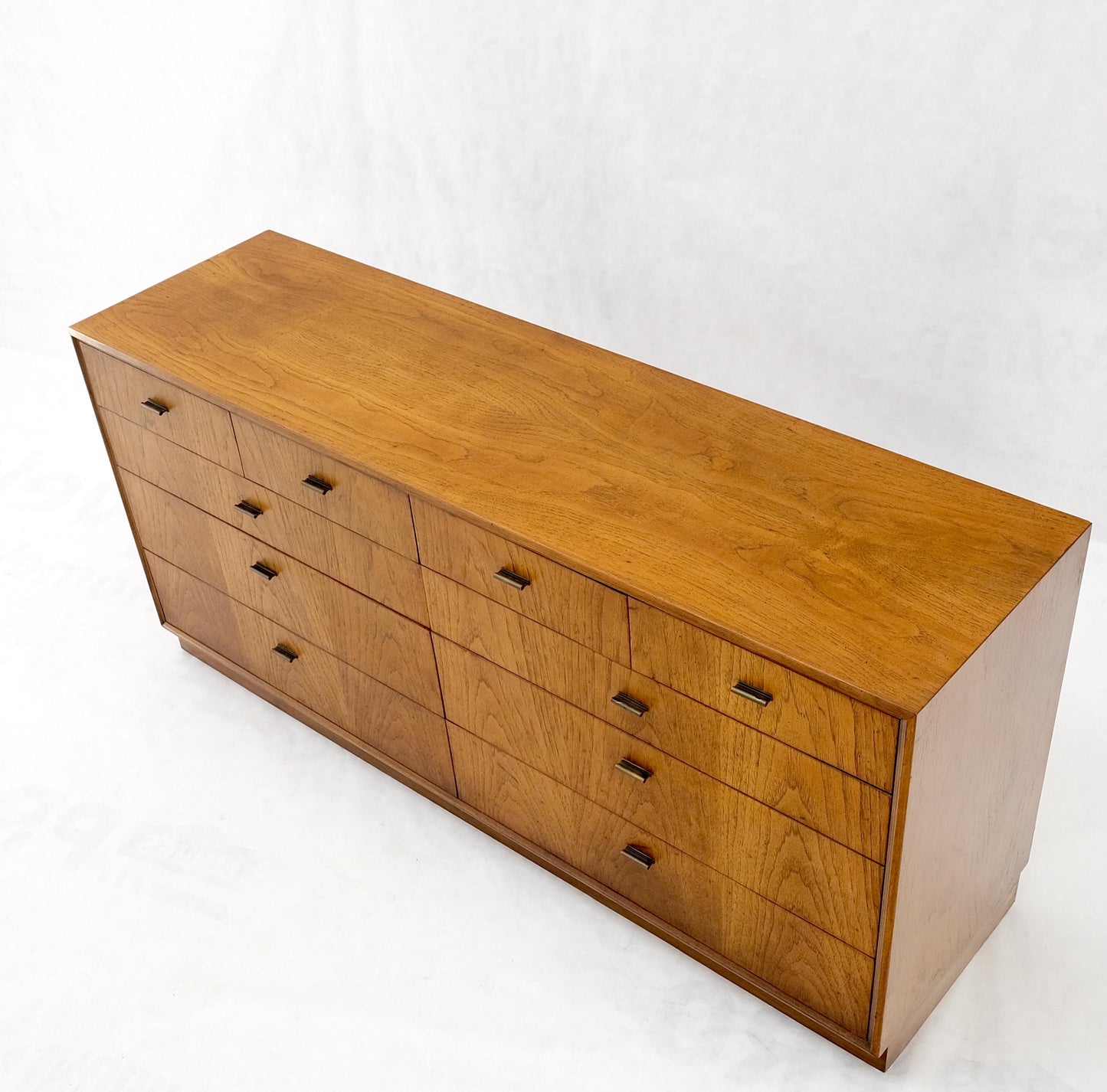 EstablishedLines Campaign Style Mid Century Modern 10 Drawers Long Dresser Credenza Mint!