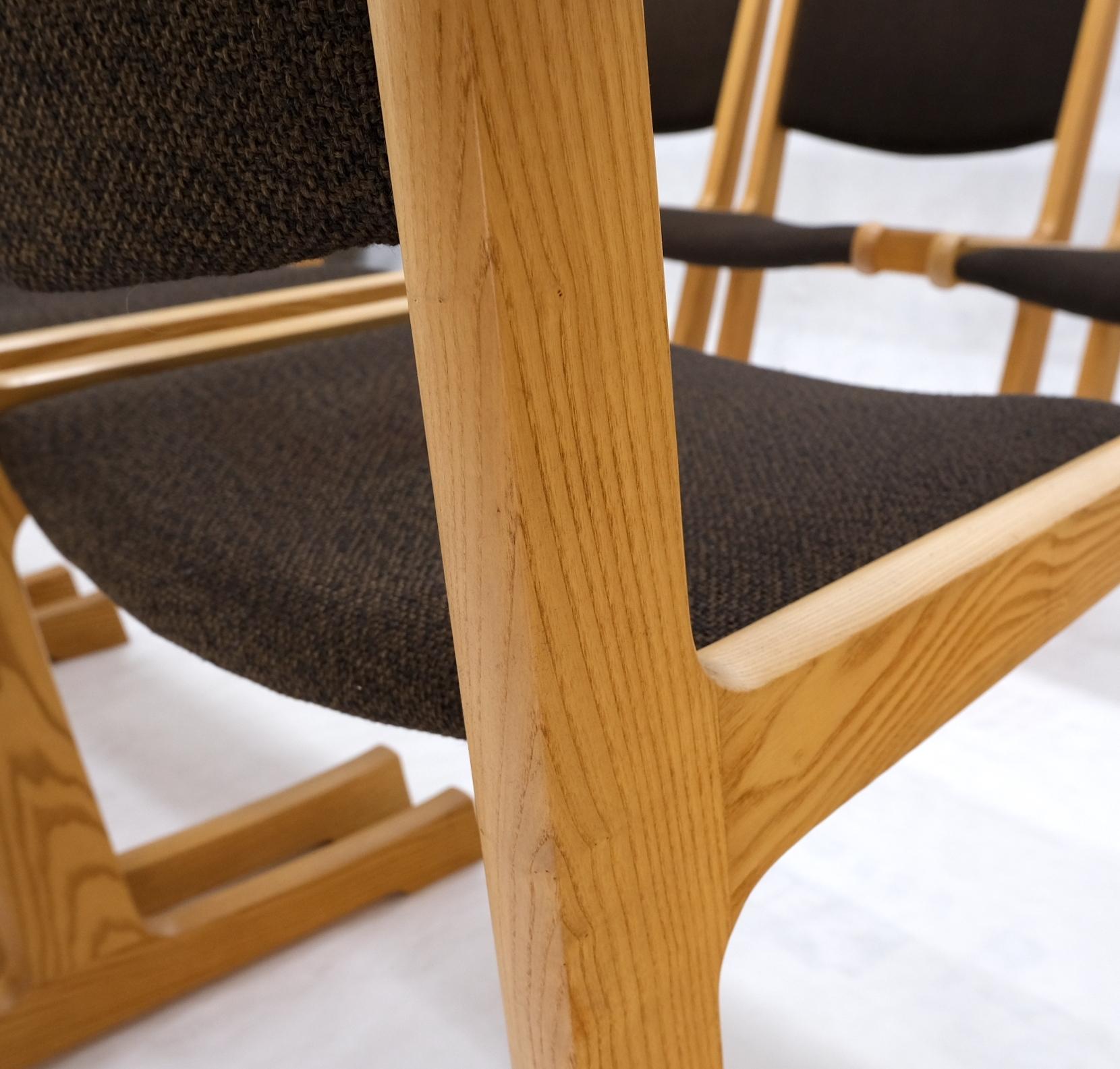 EstablishedLines Set of 10 Danish Mid Century Modern Cado Dining Chairs Wool Upholstery Denmark
