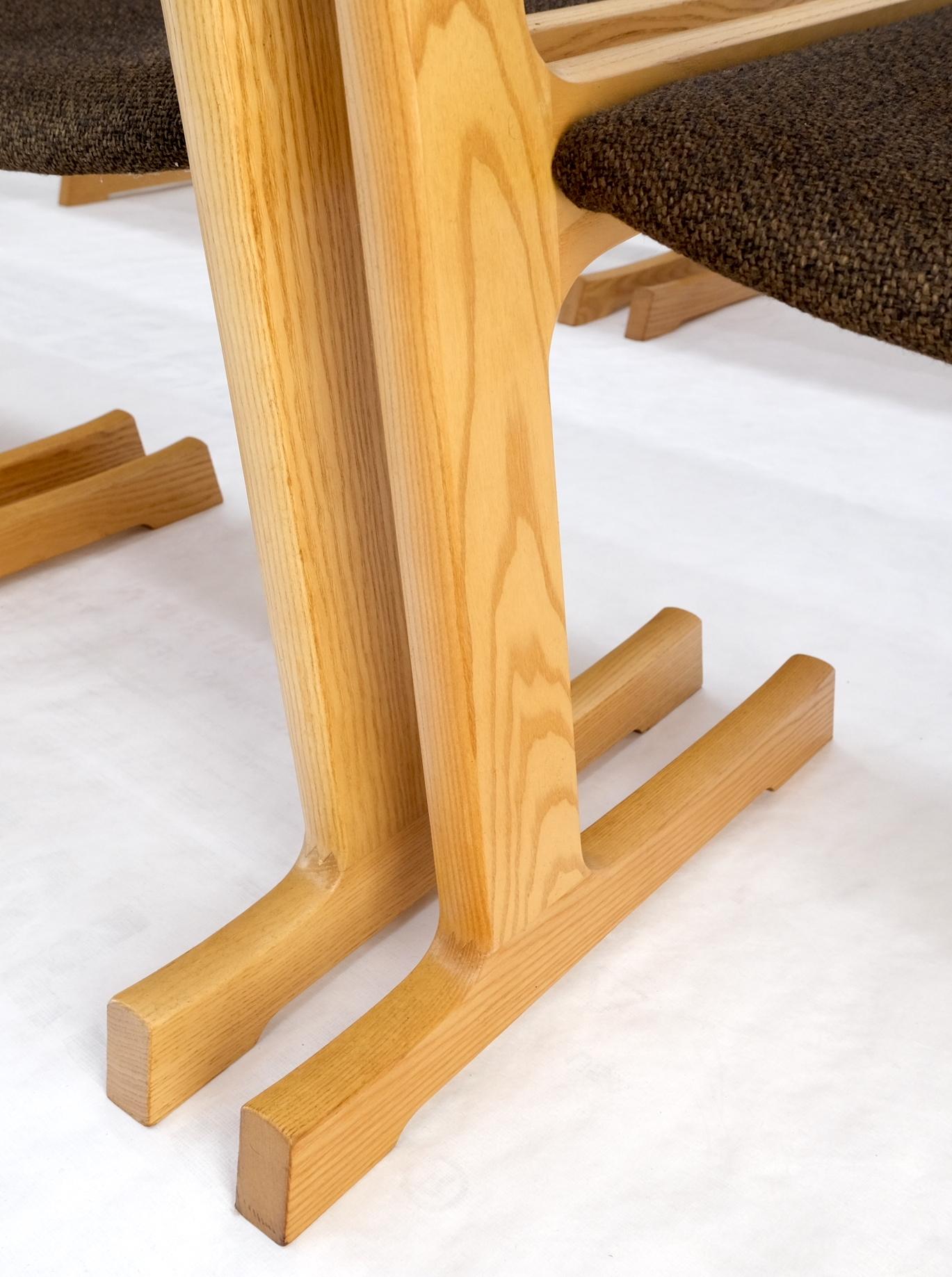 EstablishedLines Set of 10 Danish Mid Century Modern Cado Dining Chairs Wool Upholstery Denmark