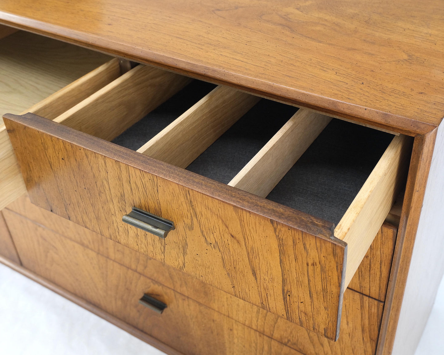 EstablishedLines Campaign Style Mid Century Modern 10 Drawers Long Dresser Credenza Mint!