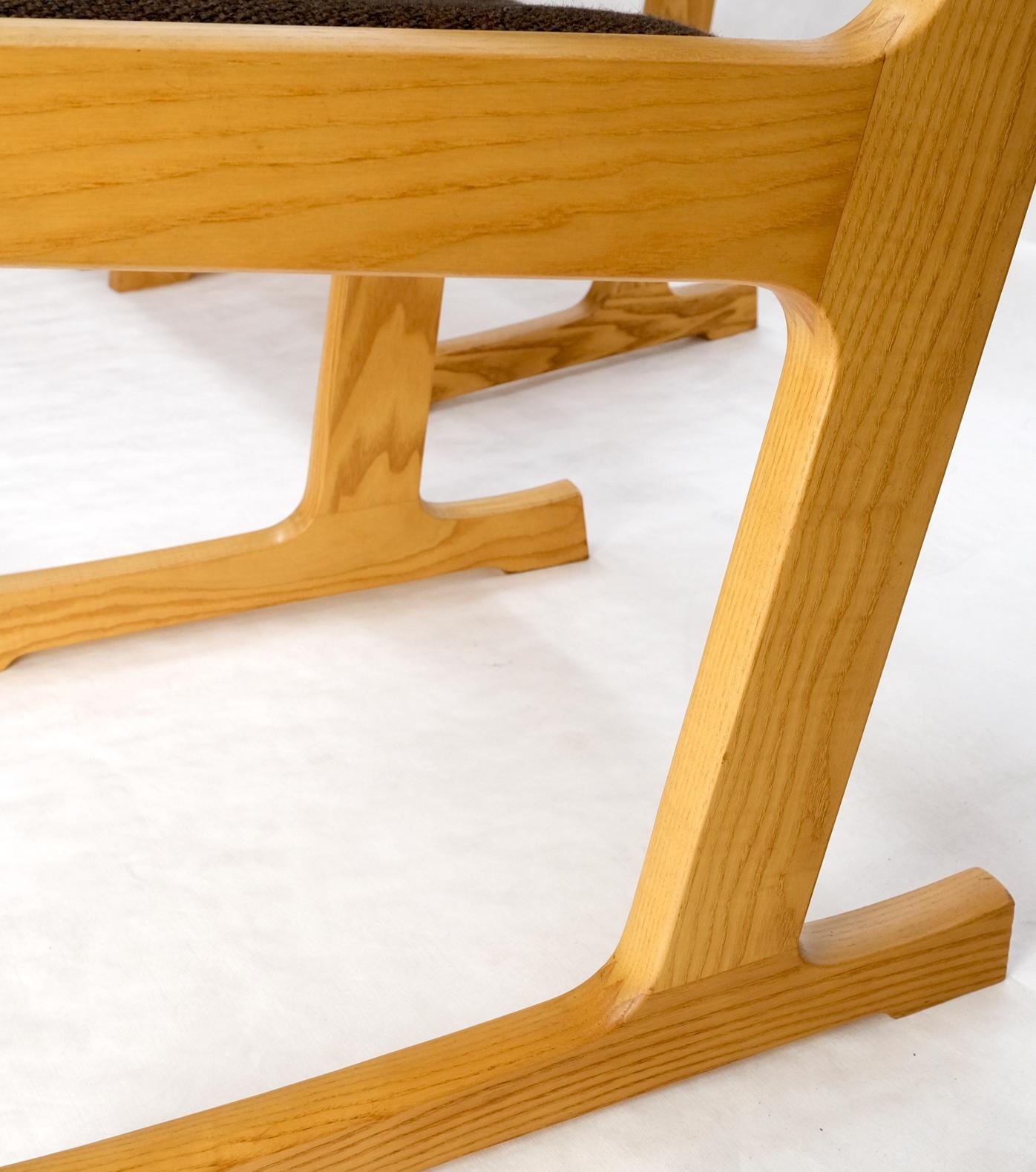 EstablishedLines Set of 10 Danish Mid Century Modern Cado Dining Chairs Wool Upholstery Denmark