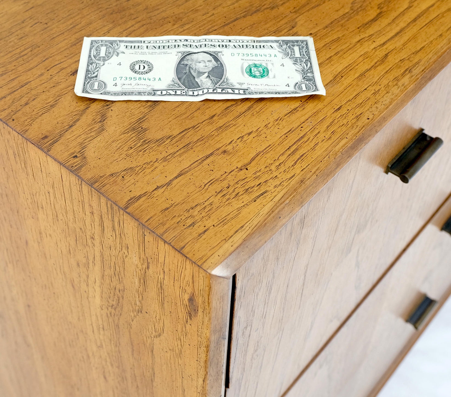 EstablishedLines Campaign Style Mid Century Modern 10 Drawers Long Dresser Credenza Mint!