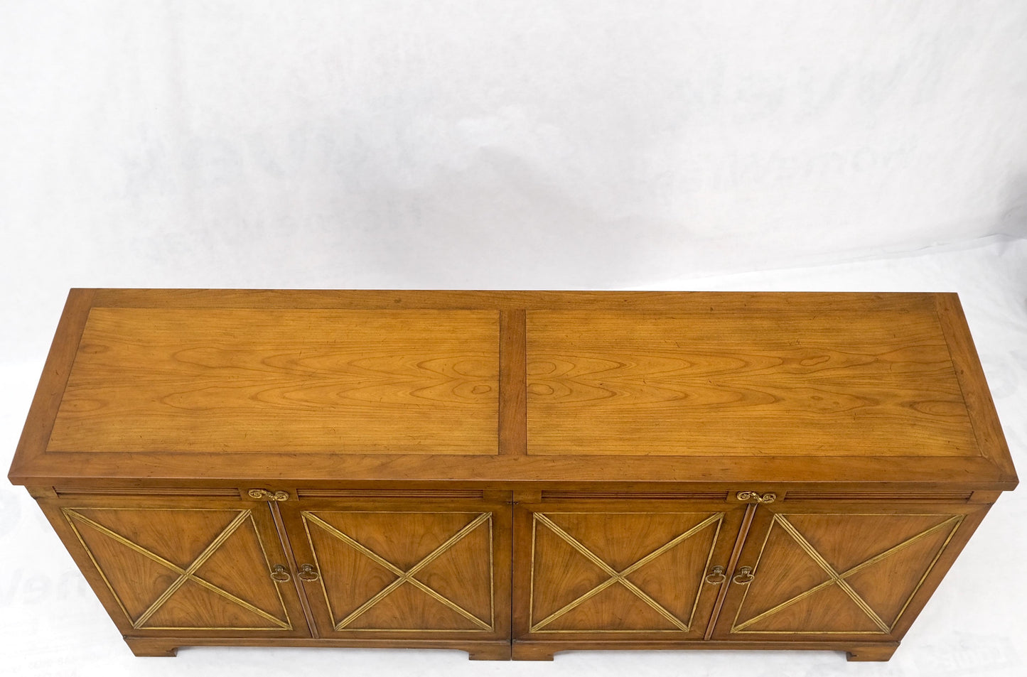 EstablishedLines Baker Double Doors Compartments Long Credenza Sideboard Buffet Cabinet MINT!